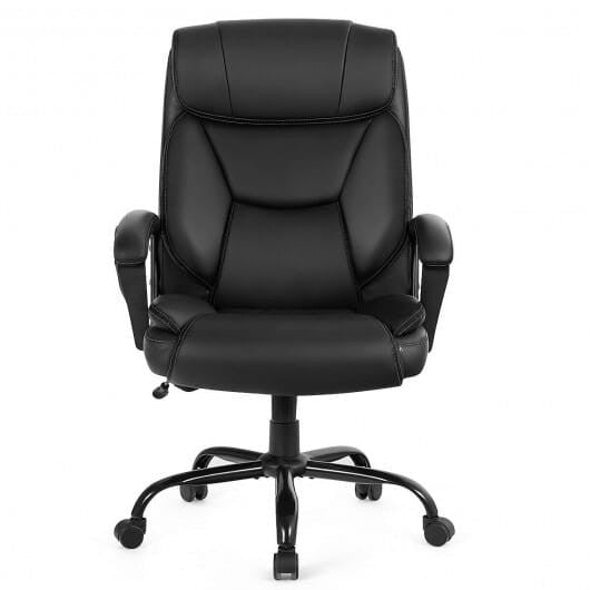 Massage Executive Office Chair with 6 Vibrating Points-Black-1