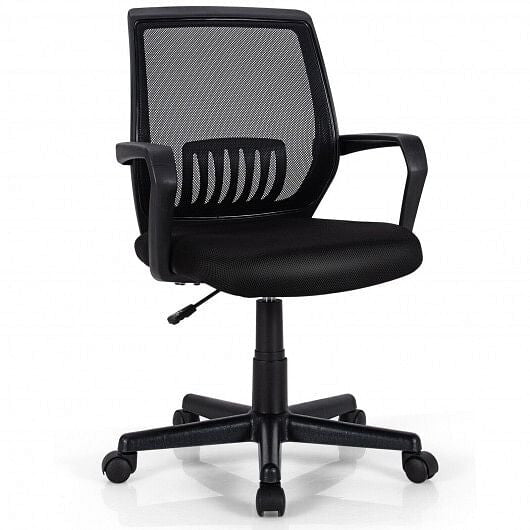 Mid-Back Mesh Height Adjustable Executive Chair with Lumbar Support-0