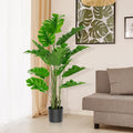 5 Feet Artificial Tree Faux Monstera Deliciosa Plant for Home Indoor and Outdoor-0