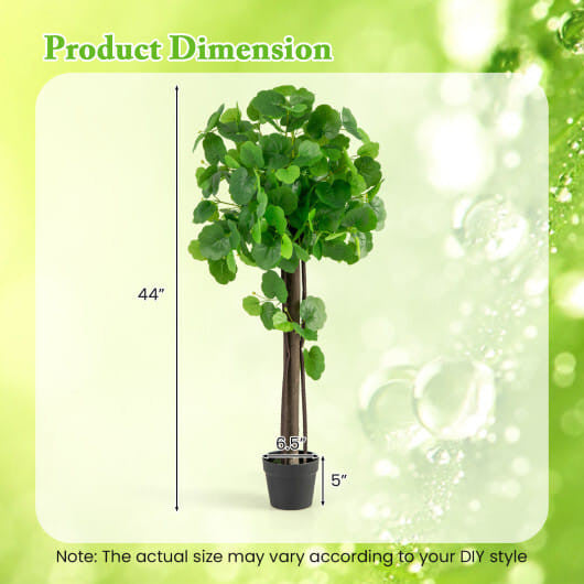 44 Inch Artificial Crabapple Tree with Adjustable Branches for Decor-2