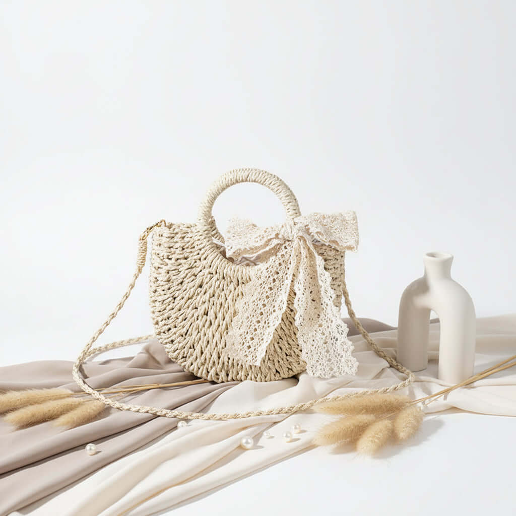Hand woven crossbody bag for women Small Bag for Women-0