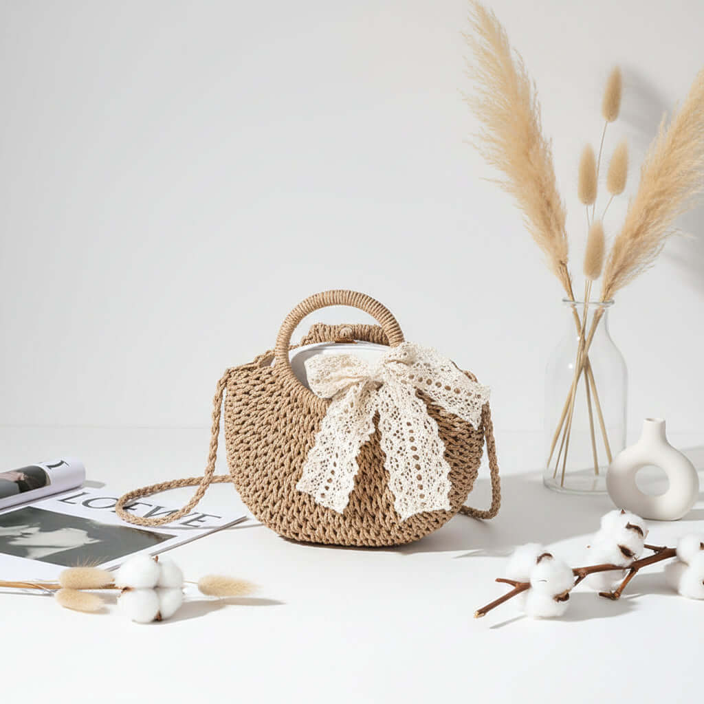 Hand woven crossbody bag for women Small Bag for Women-3