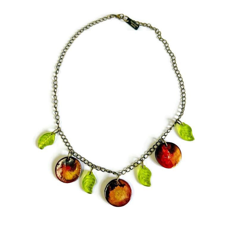 Handmade Autumn Leaf Jewelry Set