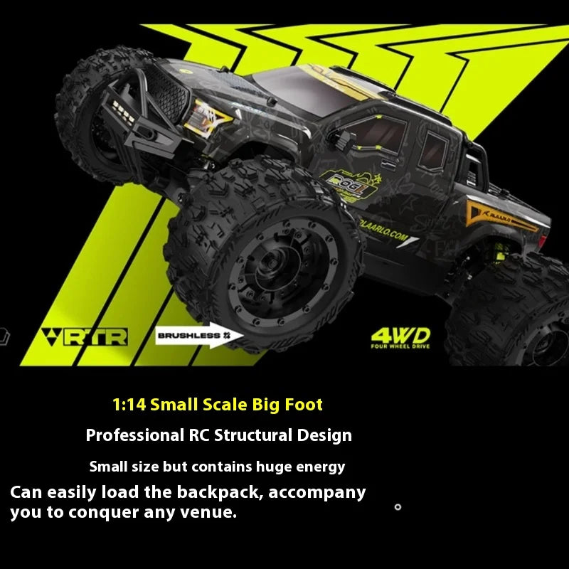 High-Speed 1/14 Rarello Gladiator RC Car - Off-Road Fun