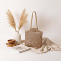 Hollow out straw beach bag Vacation Beach Bag Shoulder Bag-4