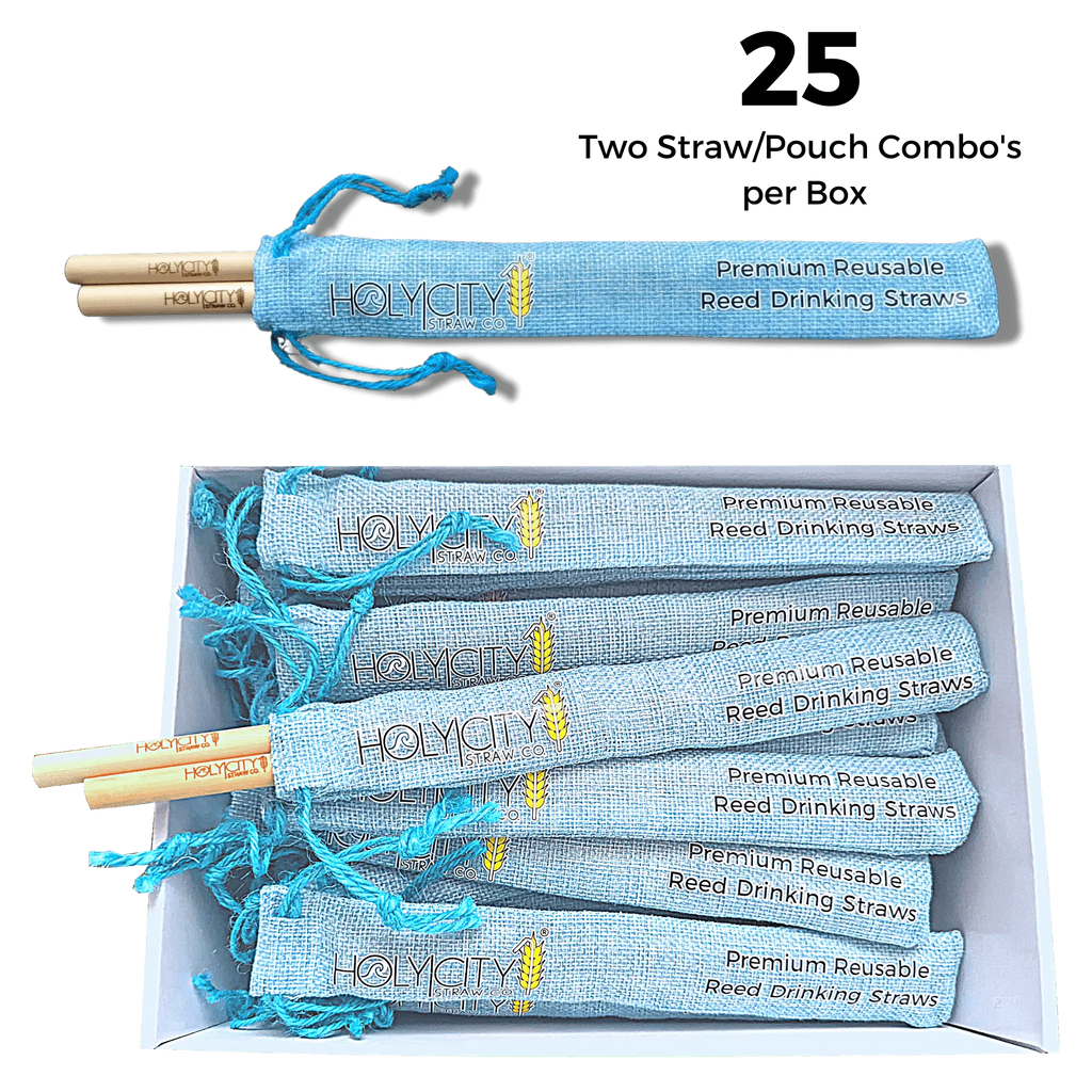7.9" Jumbo Reed Straw/Pouch Combo | Inner Pack | 25ct.-0