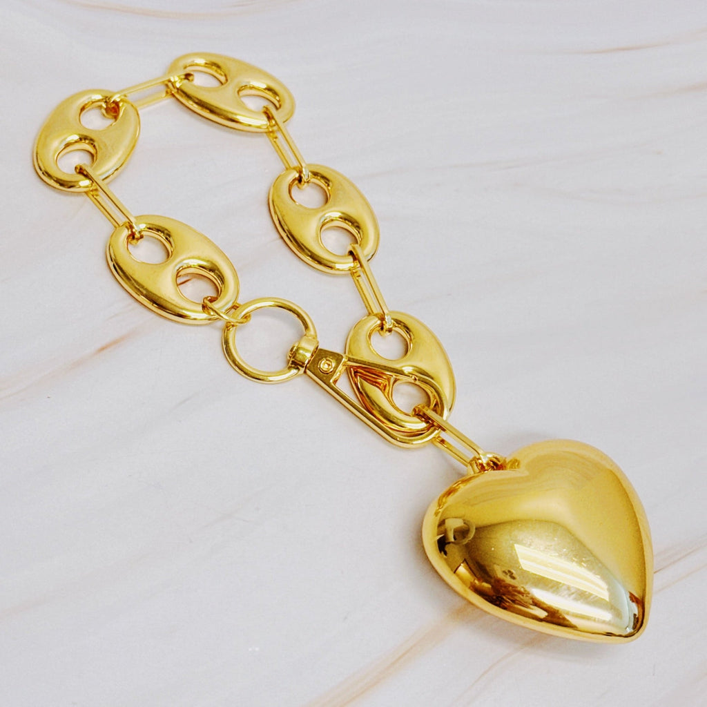 Horse Bits Heart Dangle Bag Charm-4