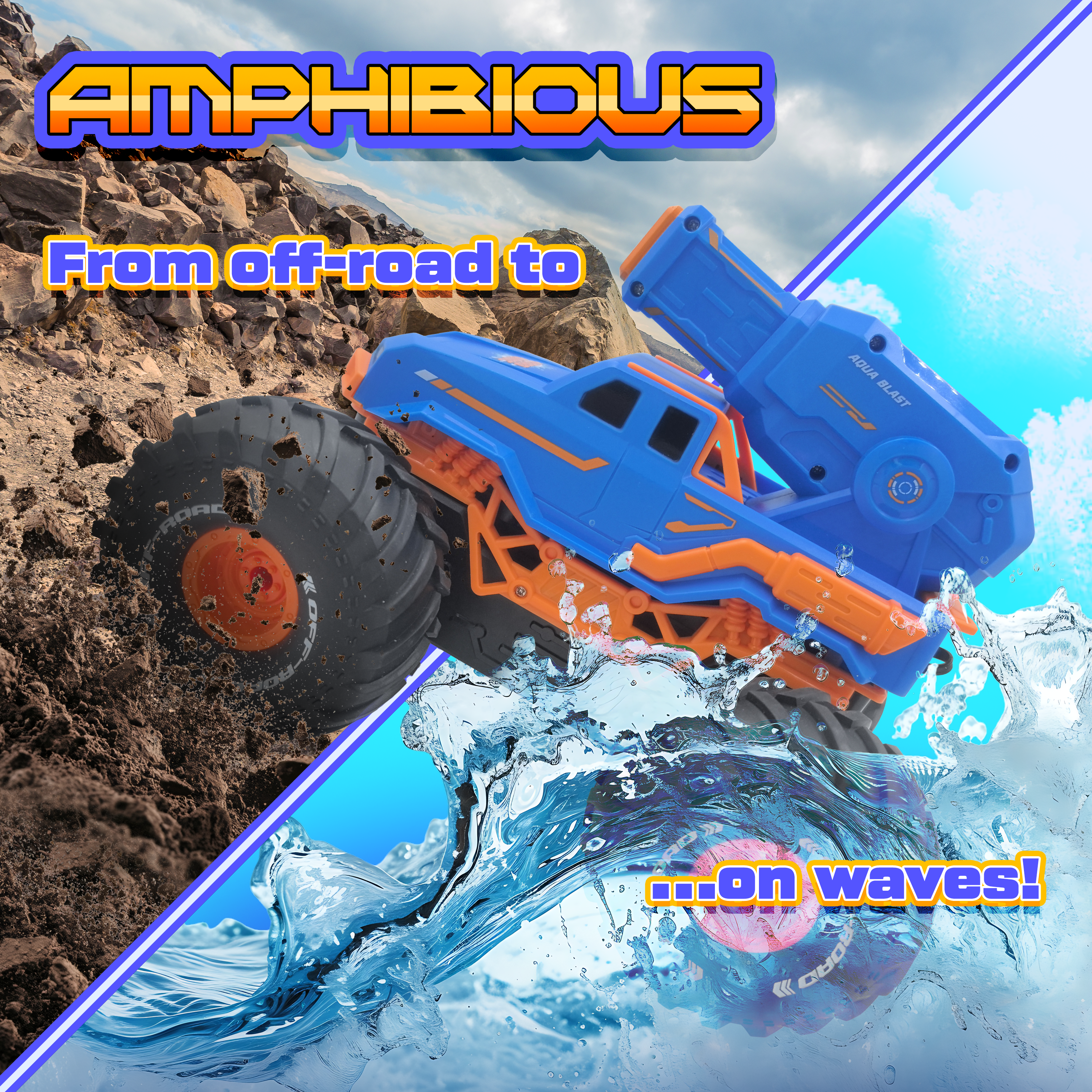 Hydro Havoc Amphibious RC Monster Truck-1