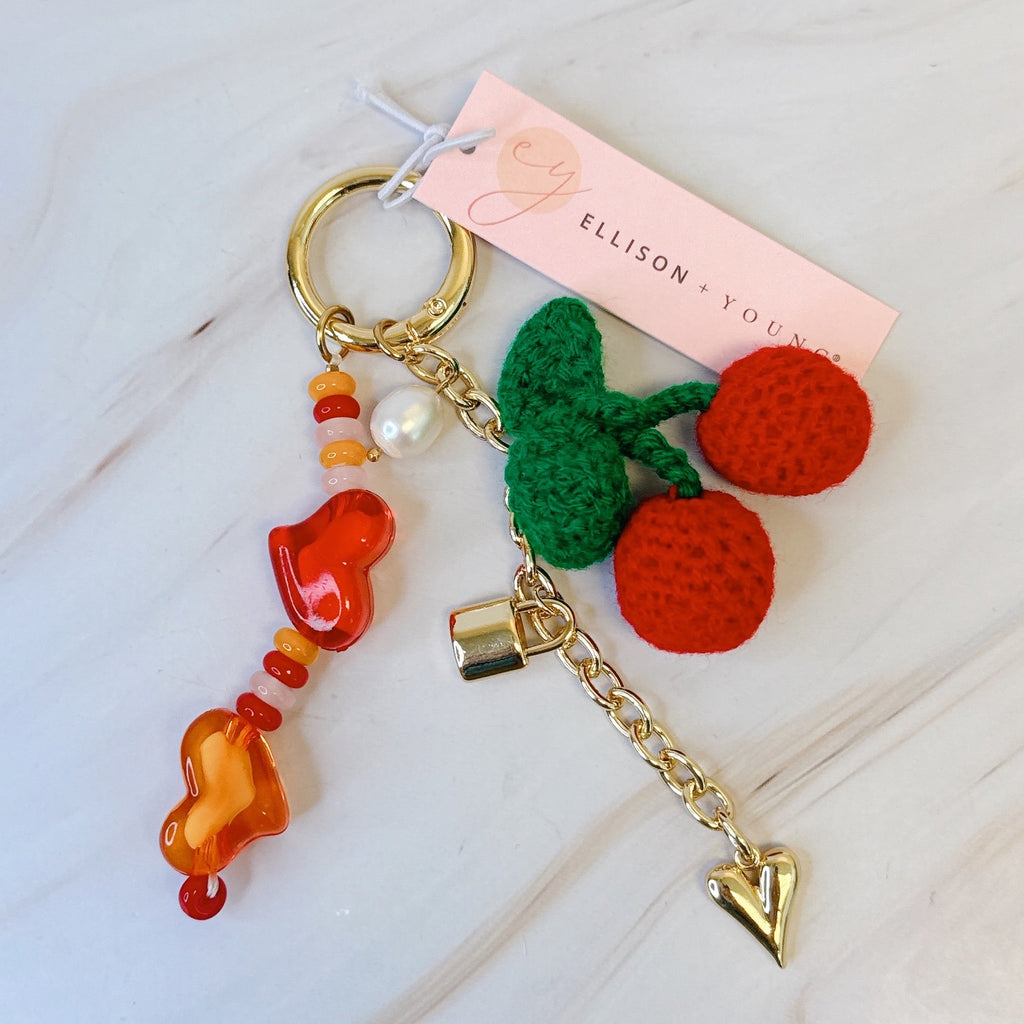 Heart Your Cherry Jingle Bag Charm-2