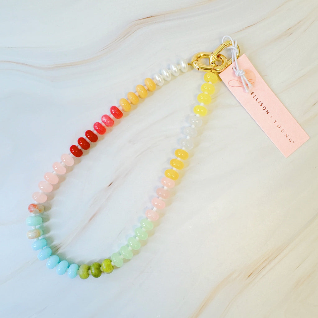 Color Festival Stone Mix Bag Charm-3