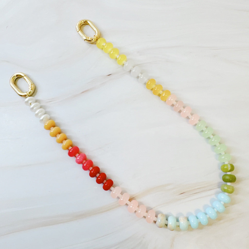 Color Festival Stone Mix Bag Charm-1