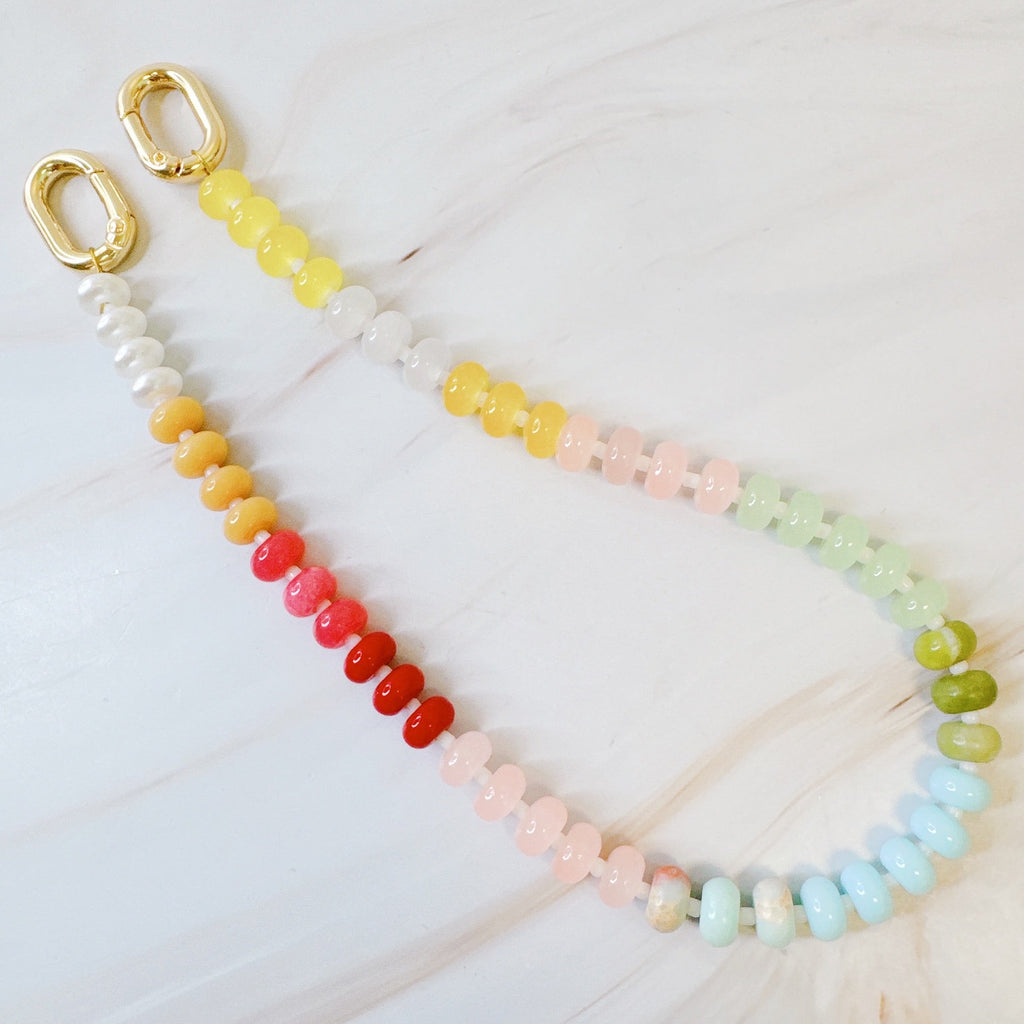 Color Festival Stone Mix Bag Charm-2