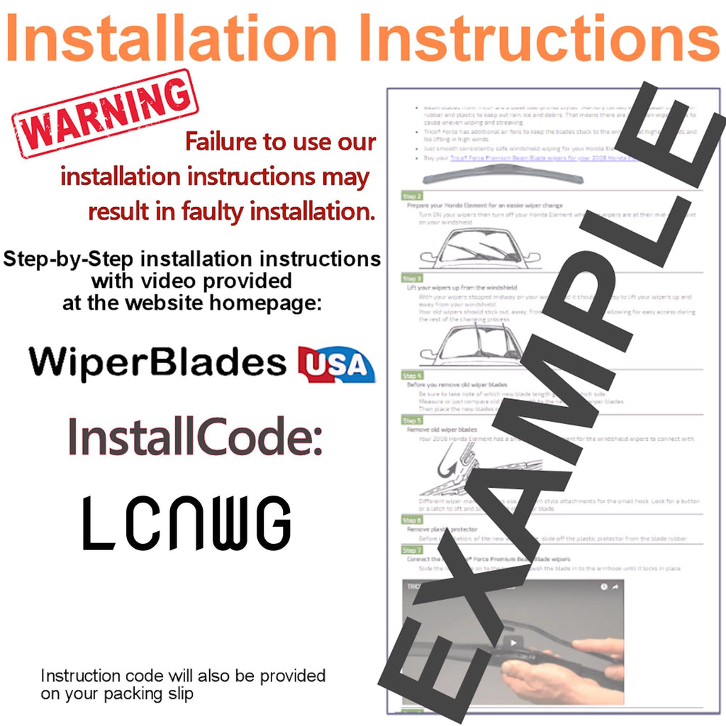 2019 GMC Savana 3500 Wiper Blades w/2yr Wear Warranty (Set of 2) Beam Wipers-4