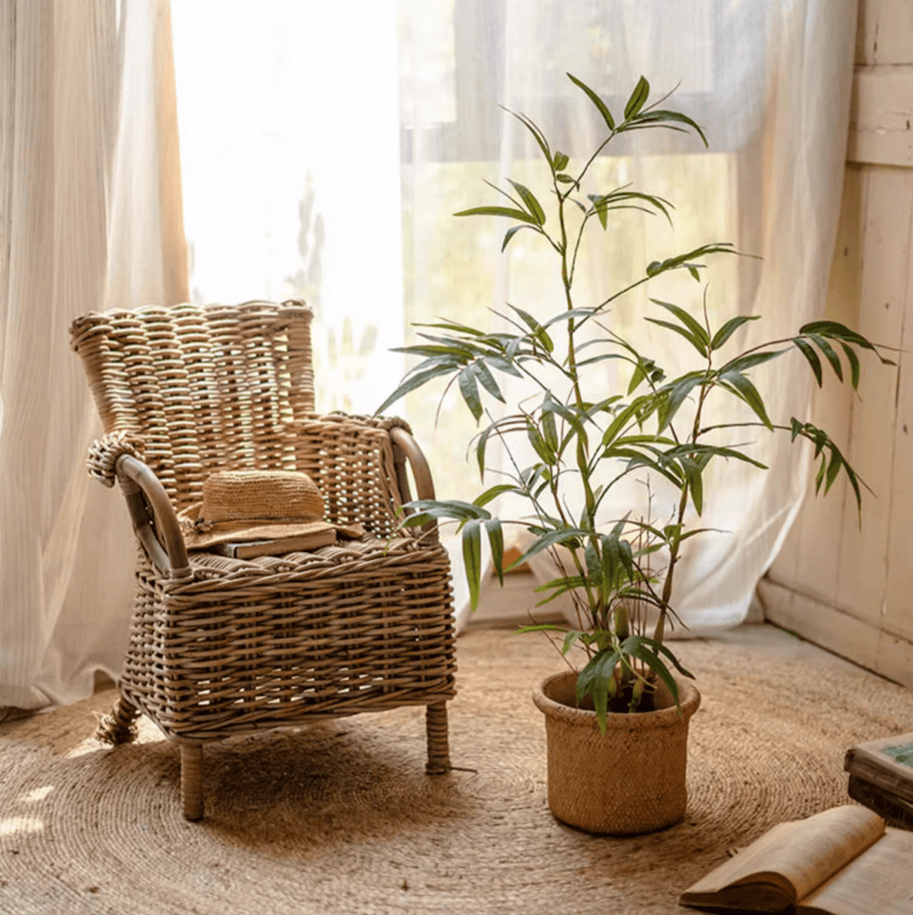 Artificial Bamboo Leaves in Pot (Shipping fees may apply)-2