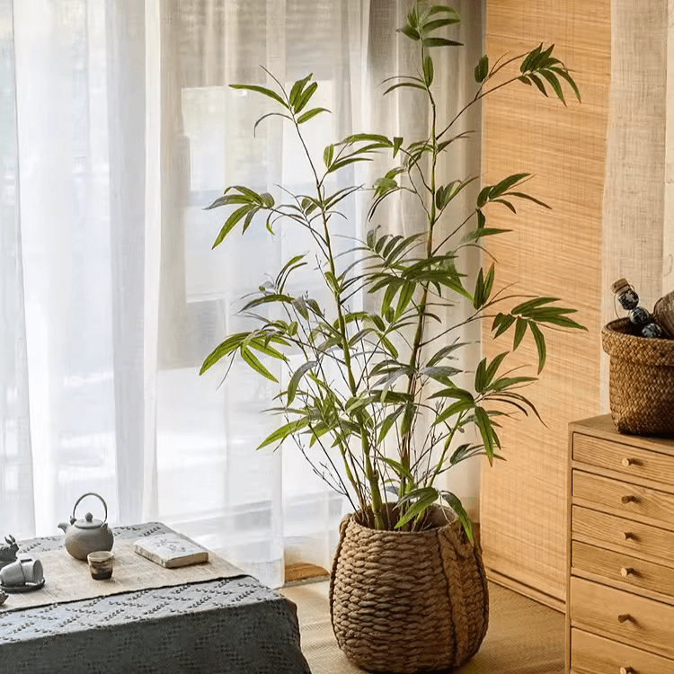 Artificial Bamboo Leaves in Pot (Shipping fees may apply)-4