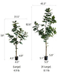 Artificial Silk Fig Tree In Pot-6