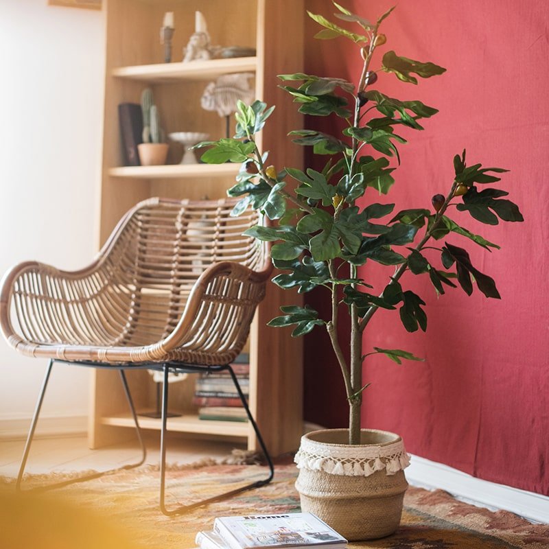 Artificial Silk Fig Tree In Pot-2