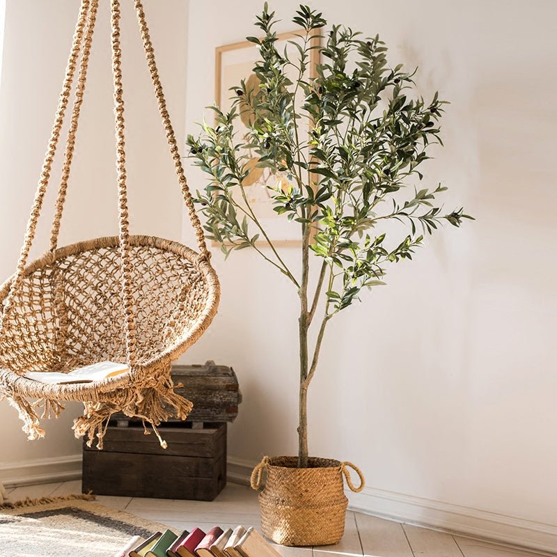 Faux Olive Tree In Pot-0