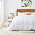 King Size Cozy All Seasons Plush White Polyester Down Alternative Comforter-0