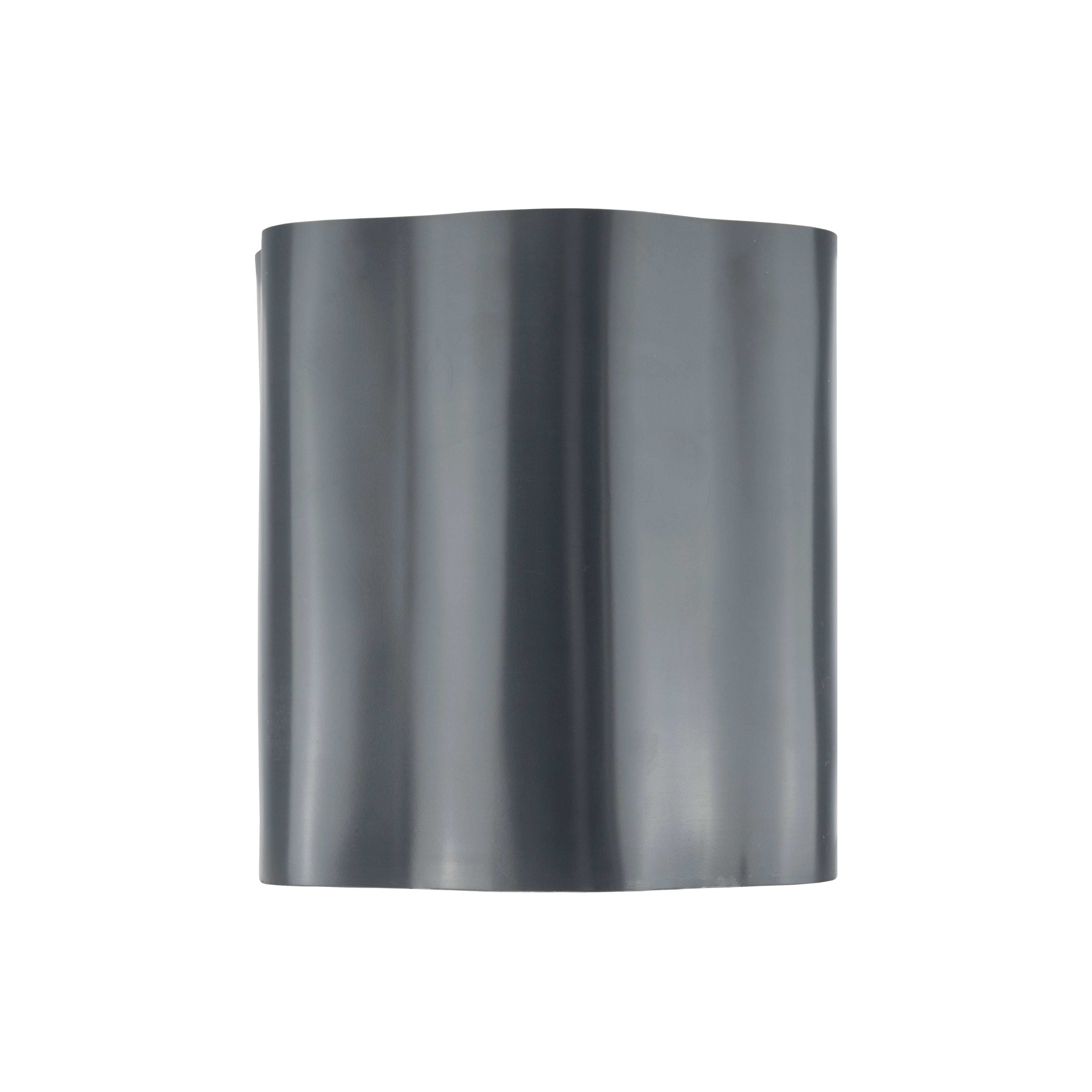 Dark Grey Crinkled Flexible Lawn Edging, 10cm Height