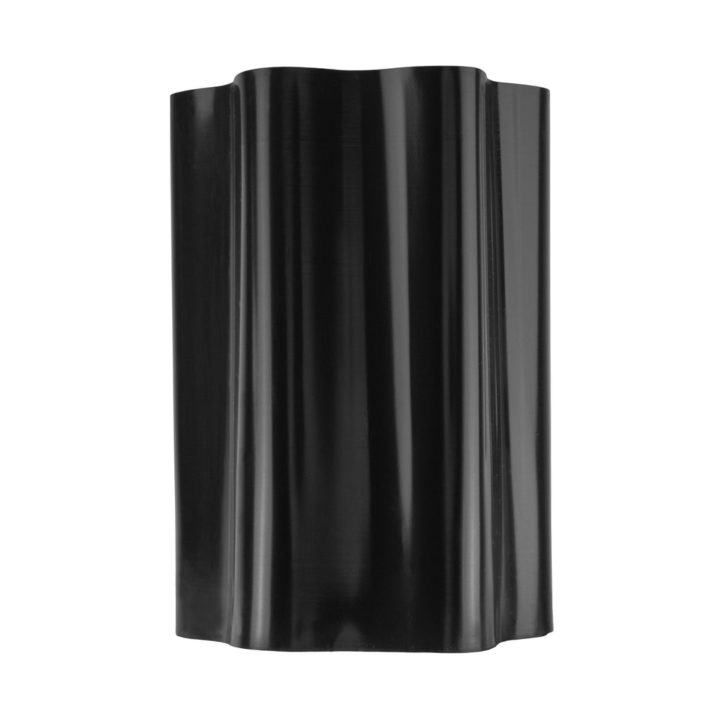 Black Crinkled Flexible Lawn Edging, 20cm Height