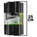 Black Crinkled Flexible Lawn Edging, 25cm Height