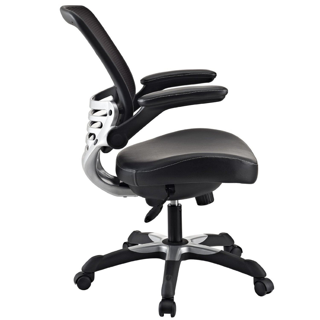 Modern Black Mesh Back Ergonomic Office Chair  with Flip-up Arms-0