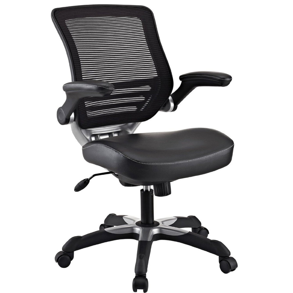 Modern Black Mesh Back Ergonomic Office Chair  with Flip-up Arms-2