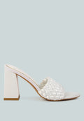 Lust Look Braided Satin Block Sandals-0