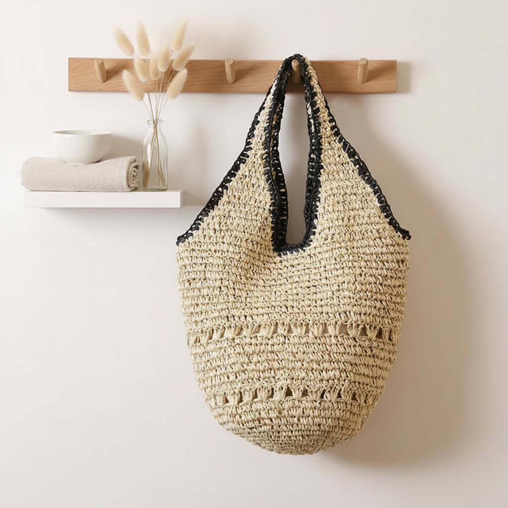 Large Straw Beach Bag For Women Woven Bag-1