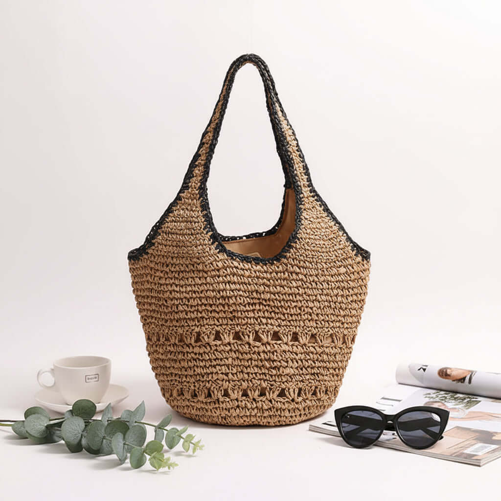 Large Straw Beach Bag For Women Woven Bag-2