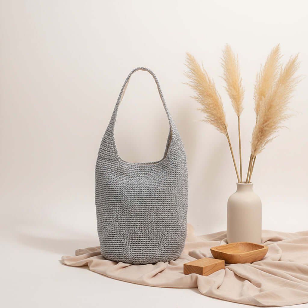 Large capacity straw beach bag Portable Bucket Woven Bag-2