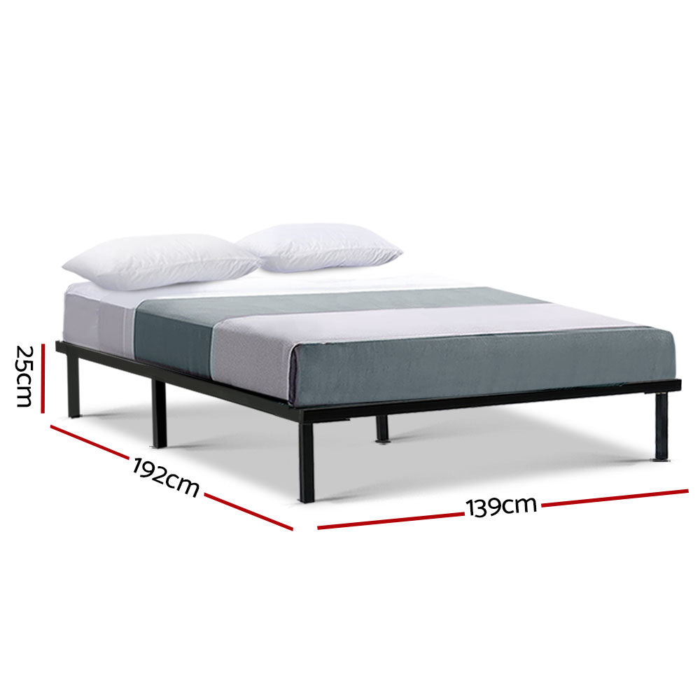 NNEDSZ Artiss Bed Frame Double Size Metal Bed Frame TED
