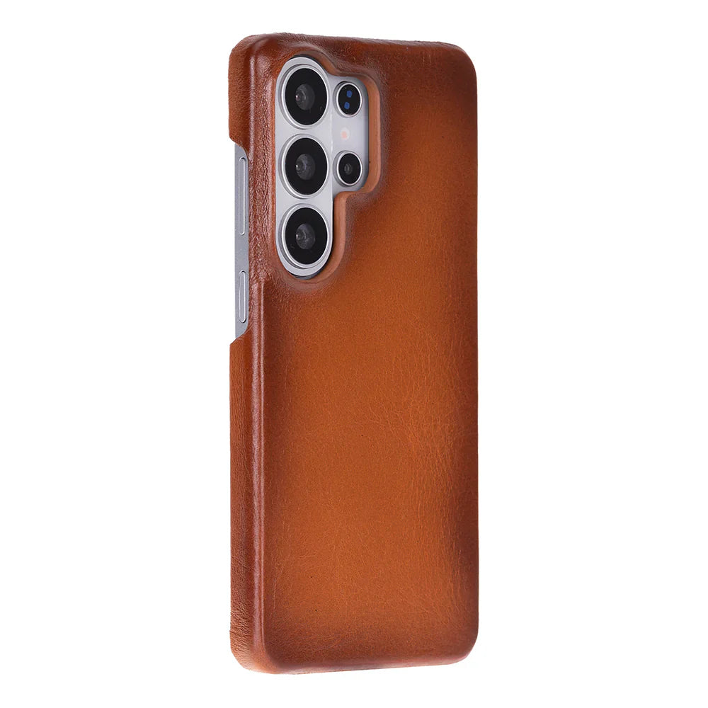 Marion Samsung Galaxy S26 Ultra Leather Case – Genuine Leather Slim Cover-0