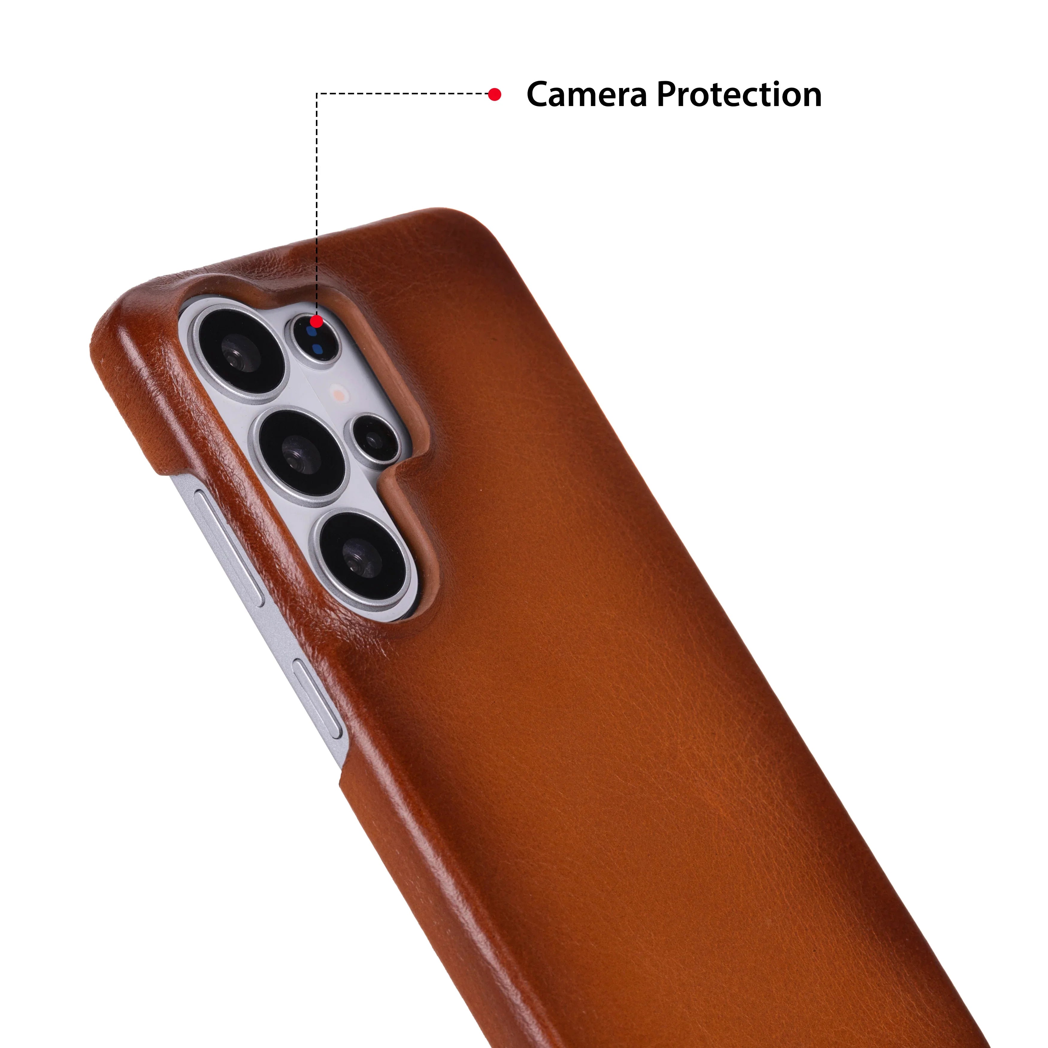 Marion Samsung Galaxy S26 Ultra Leather Case – Genuine Leather Slim Cover-2