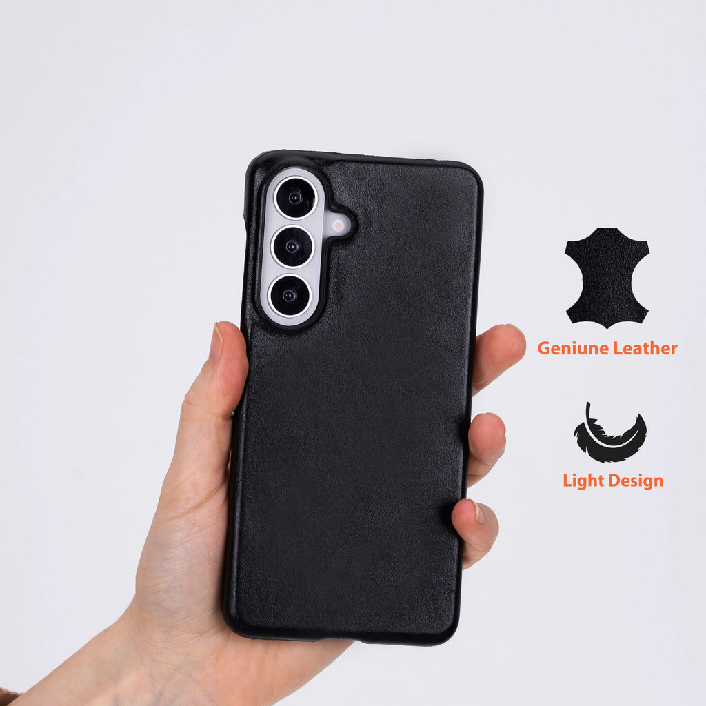 Marion Samsung Galaxy S26 Leather Case – Genuine Leather Slim Cover-1