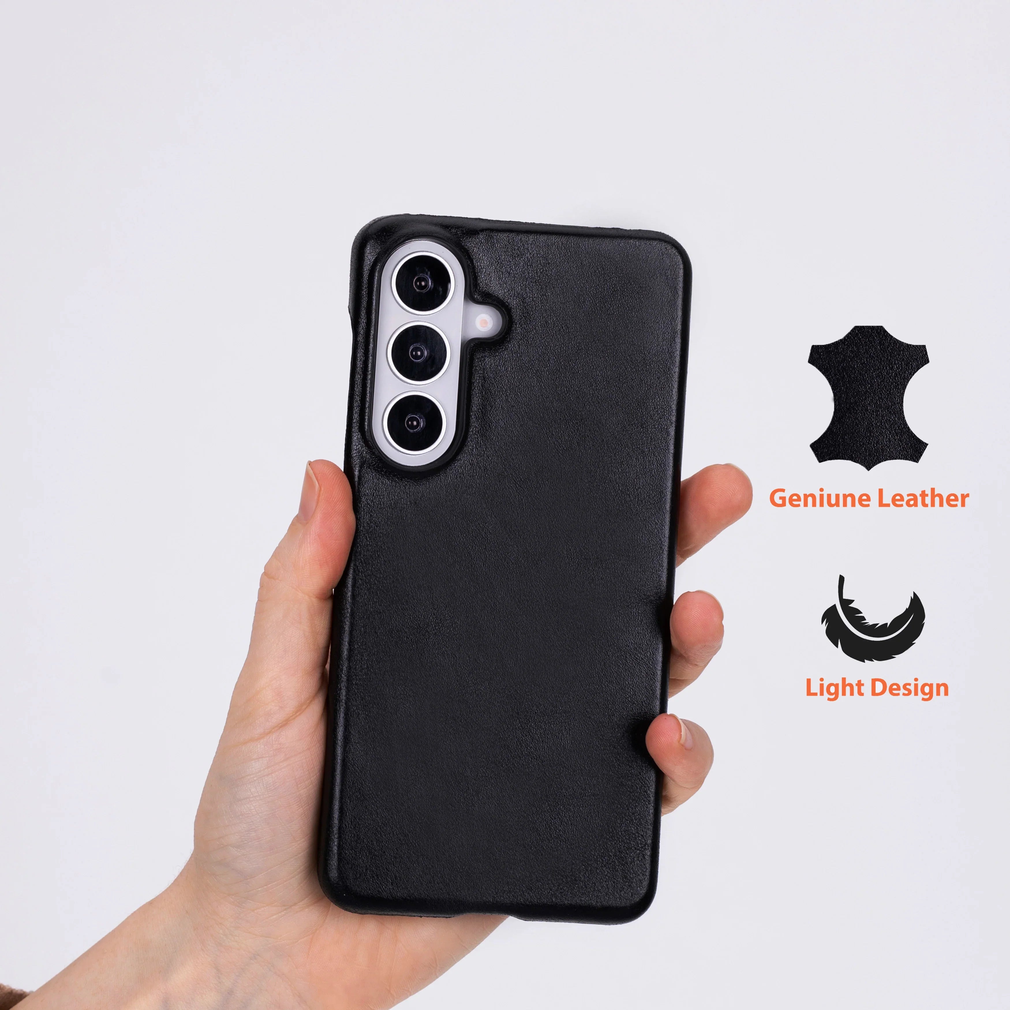 Marion Samsung Galaxy S26 Leather Case – Genuine Leather Slim Cover-1