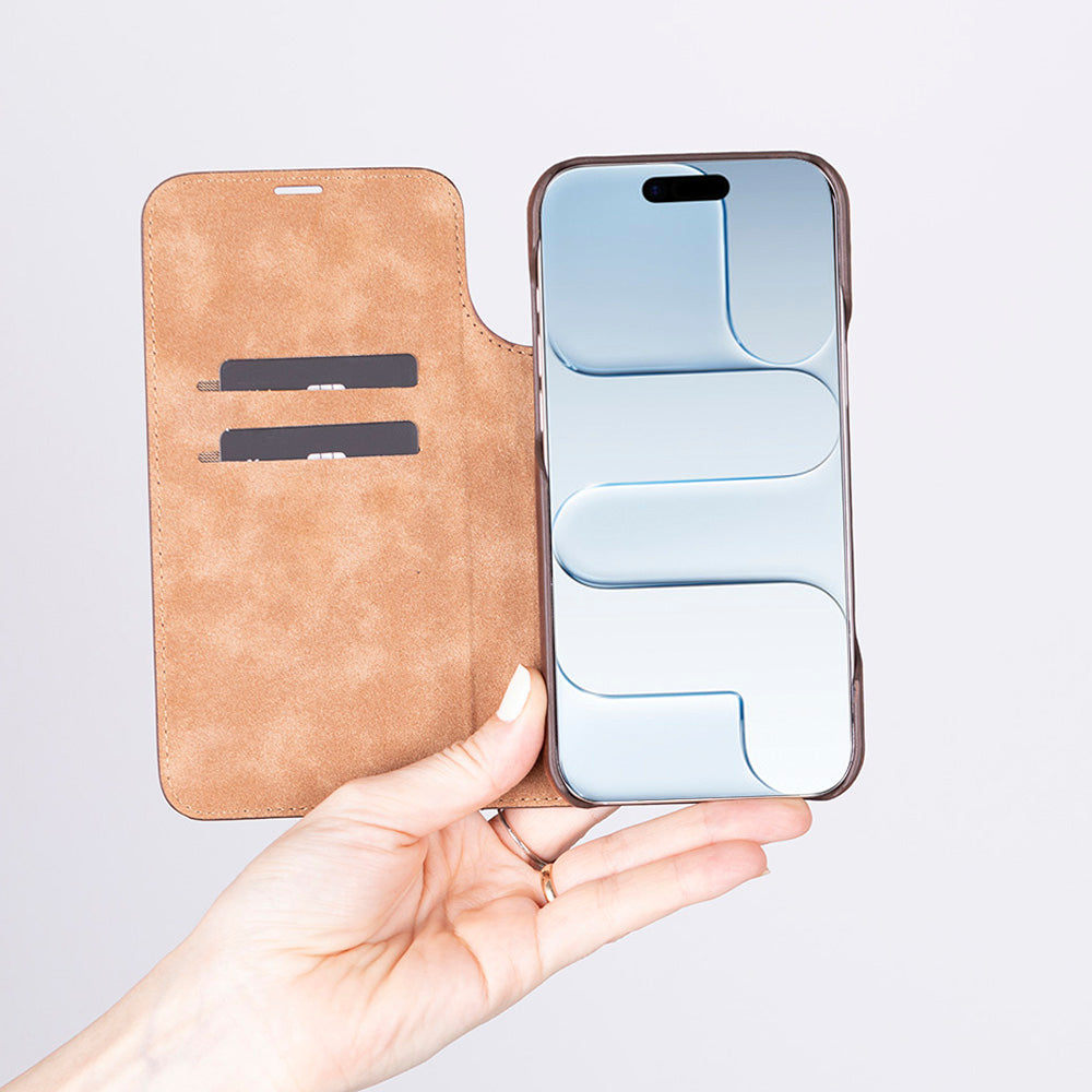 Decatur iPhone 17 Air Leather Folio Wallet Case-1