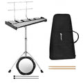 32 Note Glockenspiel Xylophone Percussion Bell Kit with Adjustable Stand-0