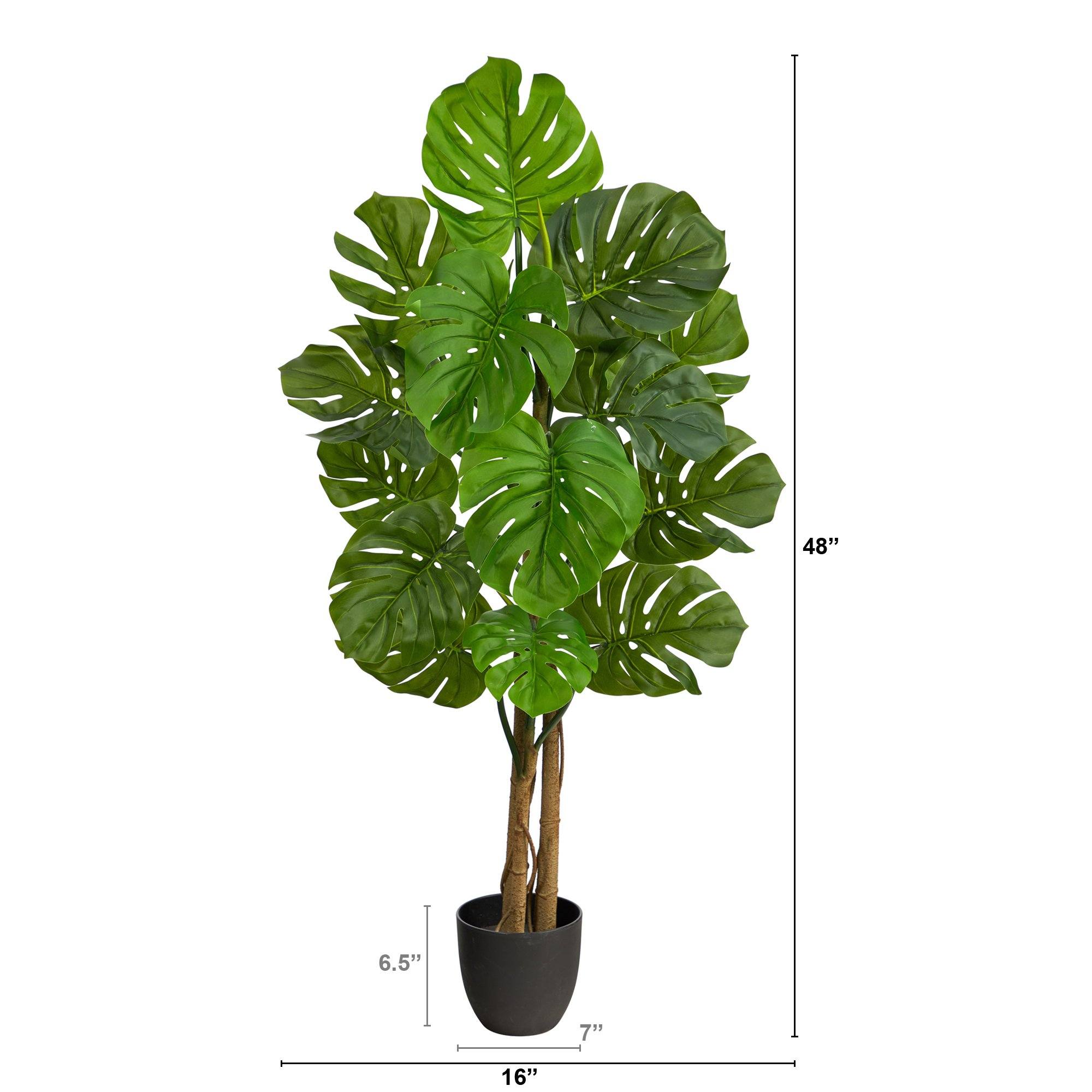 Artificial Monstera Tree UV Resistant (Indoor/Outdoor) 4’-1
