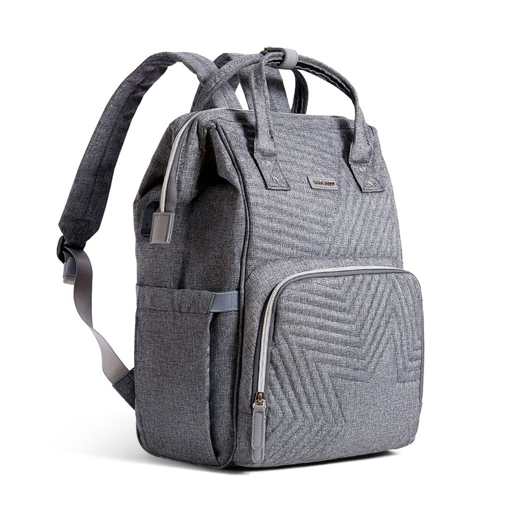 Quilted Diaper Bag Backpack-0