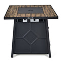 40 000 BTU 28 Inches Propane Gas Fire Pit Table With Cover-0