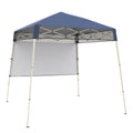 7 x 7 FT Pop-Up Canopy Tent with 1 Push Center Lock for Sports Picnic Camping-Blue-0