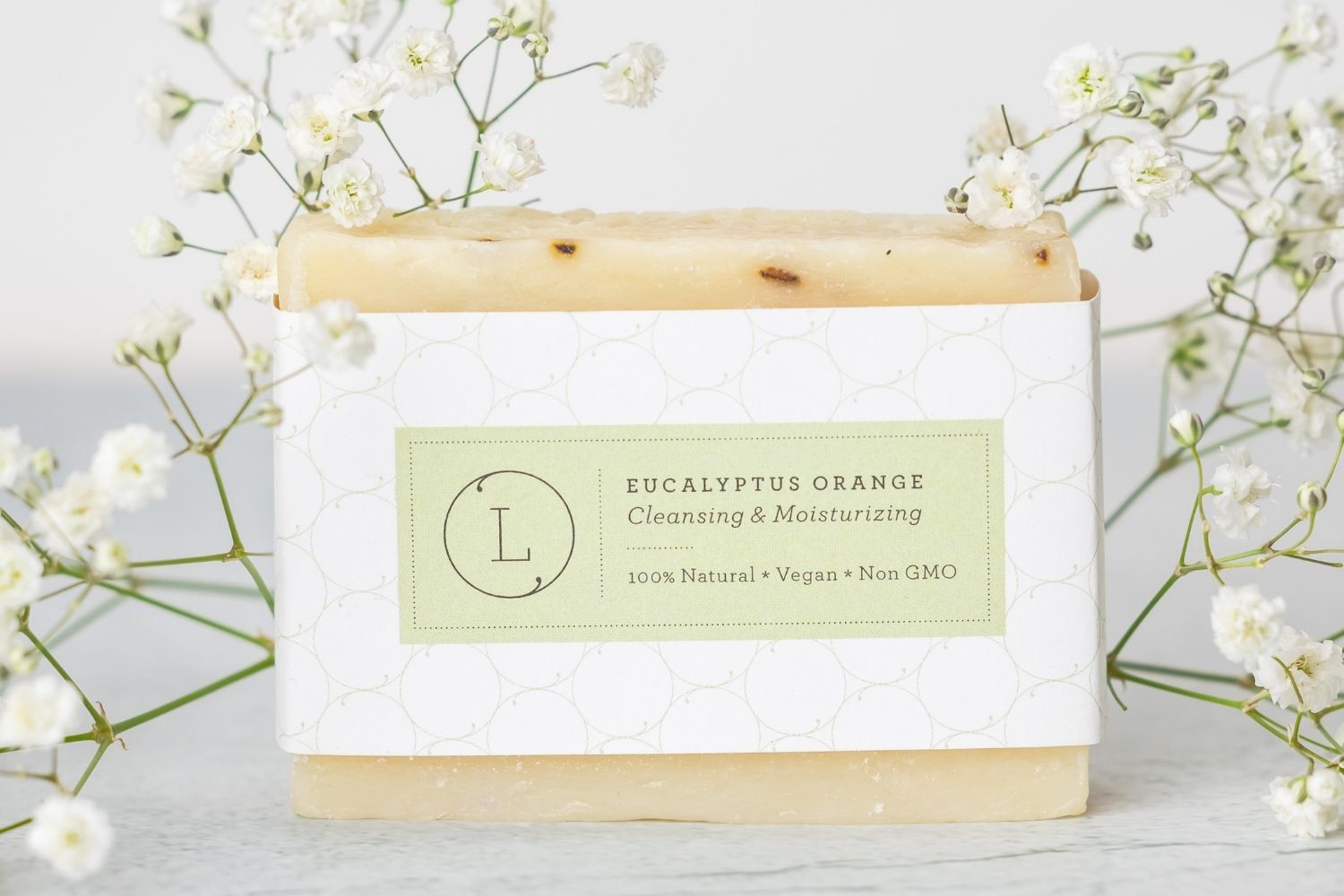 2x Eucalyptus Natural Handmade Soap Bar, Fresh Cold Process Soap-3