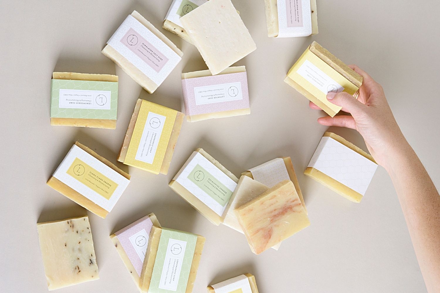 2x Natural Cold Process Soap Bar with Essential oils - Choose your scent-0