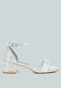 Nocturnal Rhinestone Embellished Shimmer Sandals-0