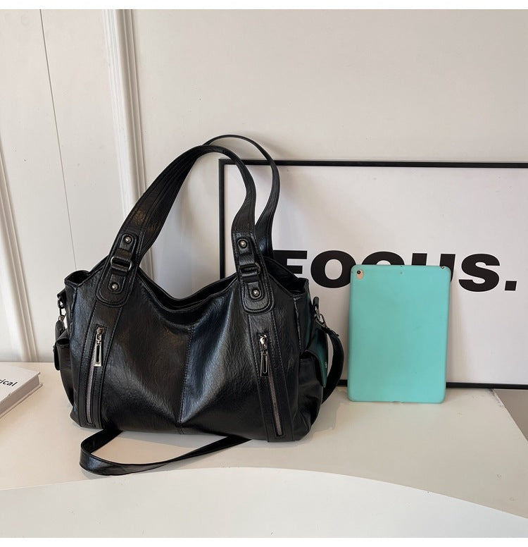 Single-Shoulder Crossbody Bag Large Capacity Tote Bag Women's Commuter Handbag-3
