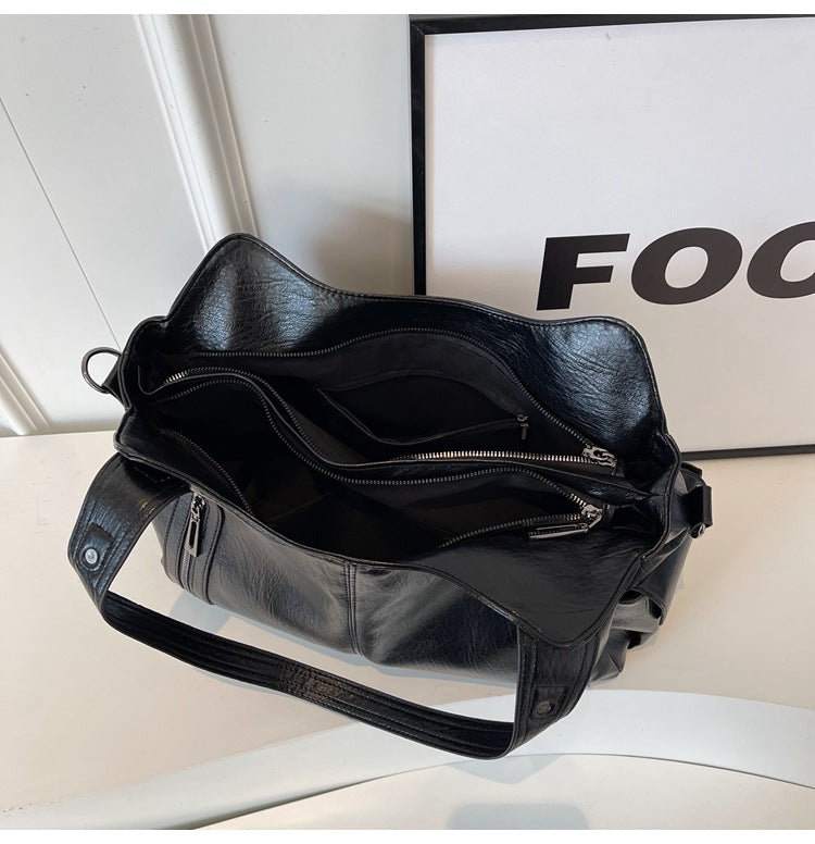 Single-Shoulder Crossbody Bag Large Capacity Tote Bag Women's Commuter Handbag-4