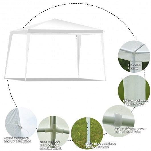 10 x 10 Feet Outdoor Wedding Canopy Tent for Backyard-4