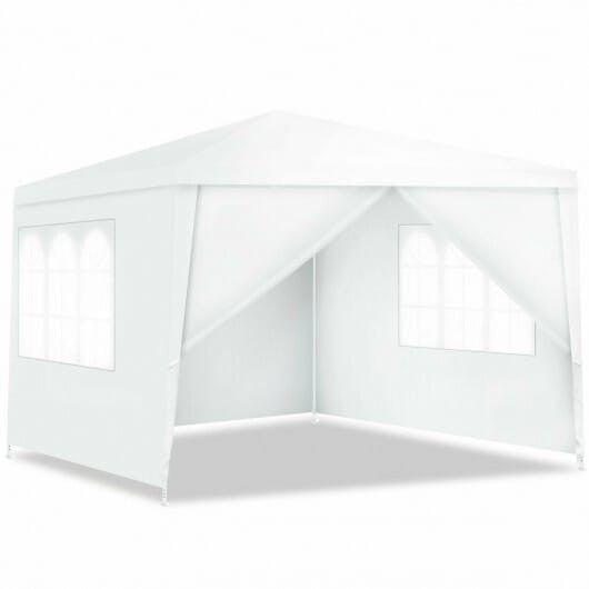 10 x 10 Feet Outdoor Side Walls Canopy Tent with 4 Removable Sidewalls-4